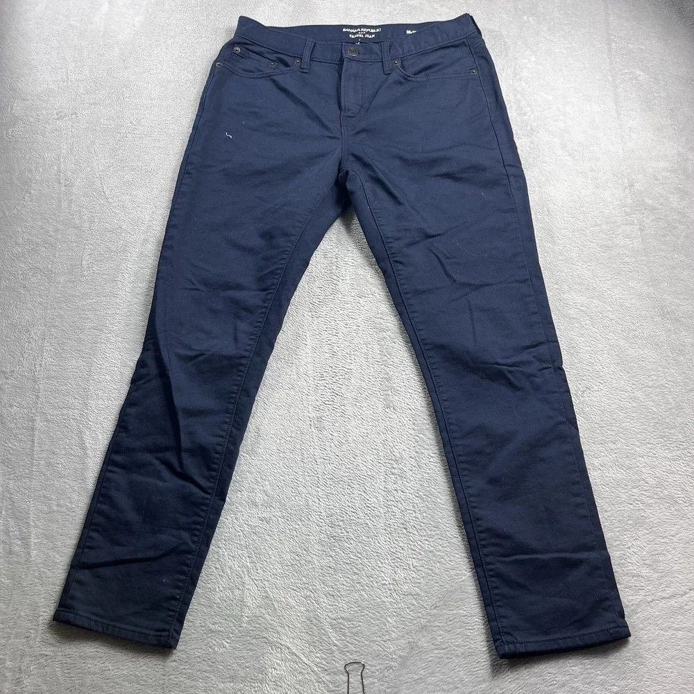 Banana Republic Travel Jean Blue Mens 30x28* Pants Athletic Fit‎